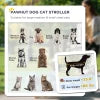 One-Click Foldable Stroller for Large Medium Small Dogs, Pet, Cats with Storage by Furr Baby Gifts