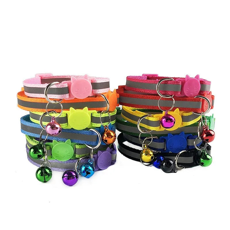 Reflective Multicolor Adjustable Collars by Love My Pet