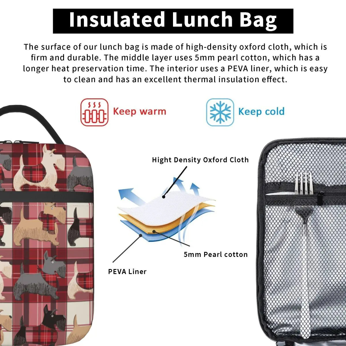 Scottish Terrier Insulated Lunch Bags by Love My Pet