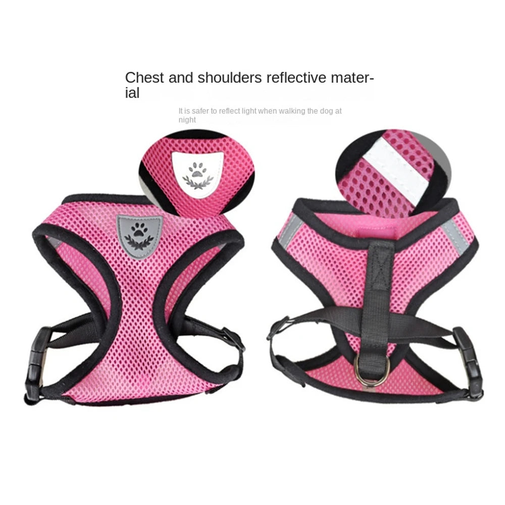 Pet Harness Adjustable Breathable Harnesses, Reflective by Love My Pet