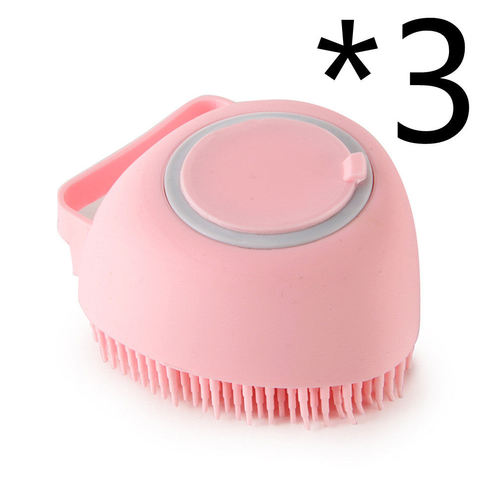 Silicone Dog Bath Massage Grooming Brush by Amazing Pet Bargains