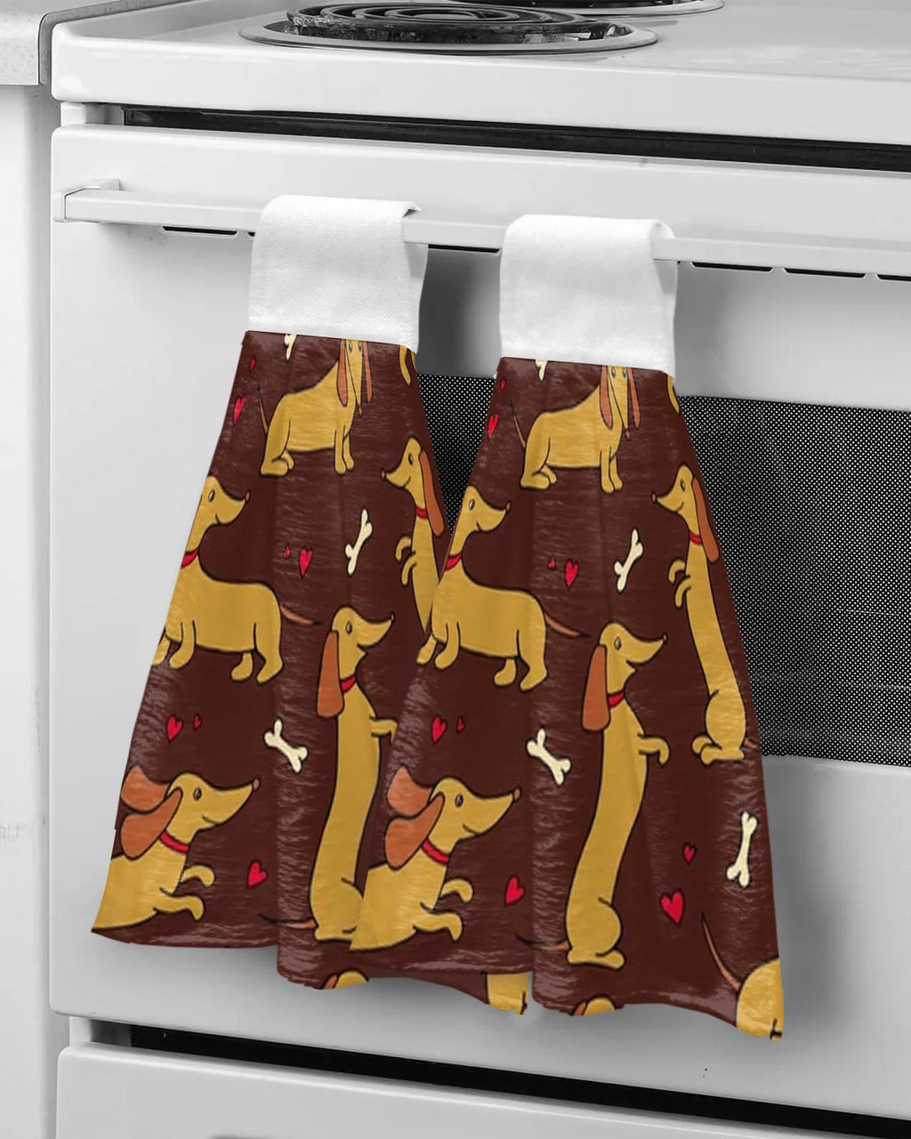 Dachshund Brown Hand Towels