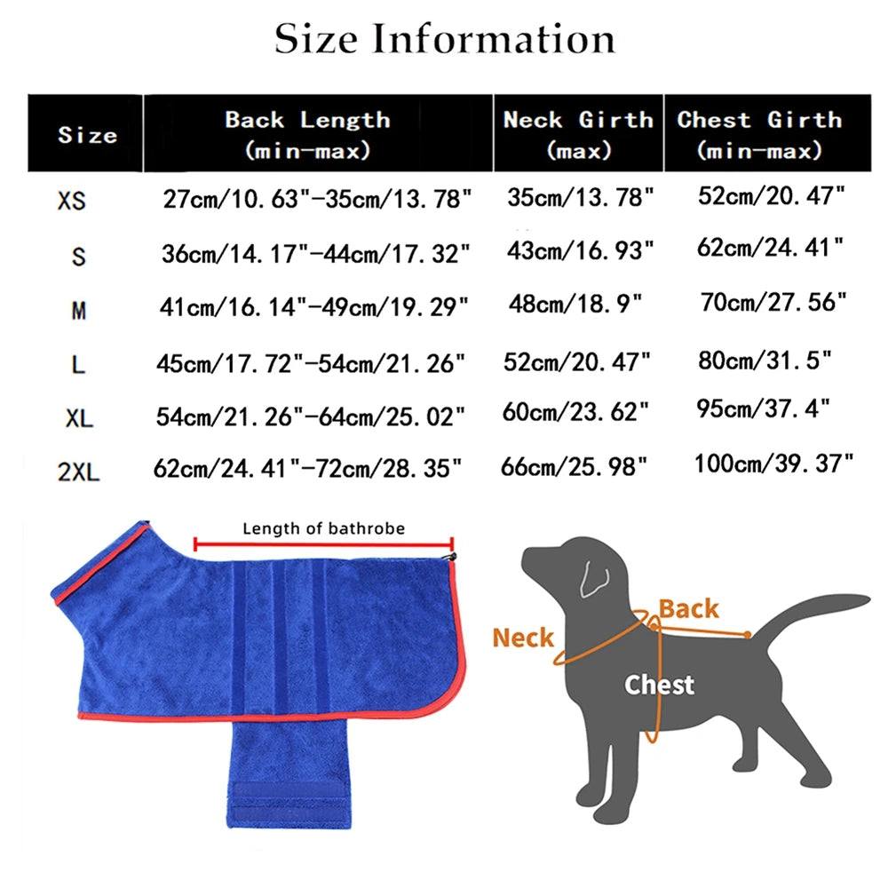 Dog Bathrobe And Towel by Love My Pet