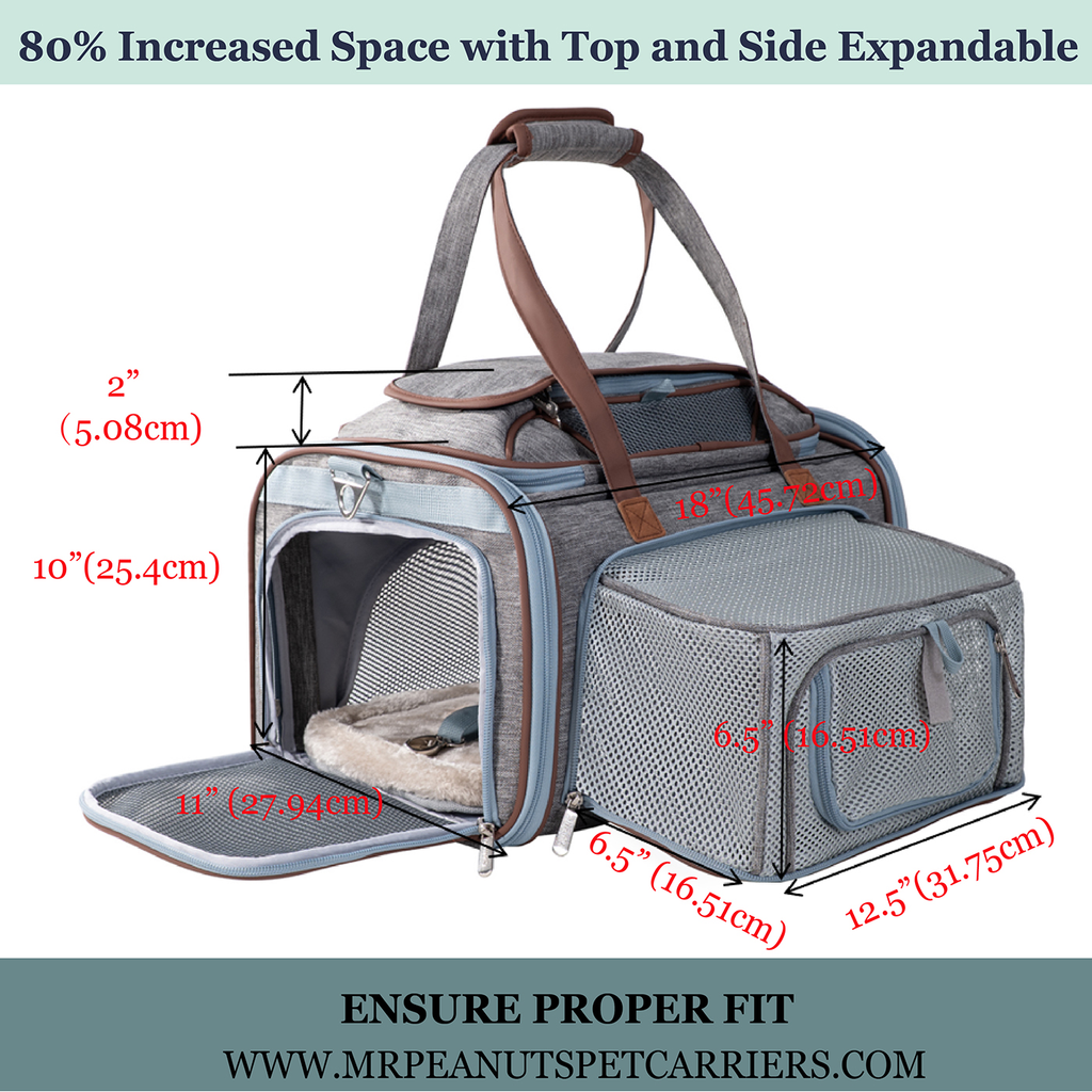 Mr. Peanut's Gold Series Expandable V3.0 Pet Carrier - Updated Model Landing 9/15 by Mr. Peanut's Pet Carriers