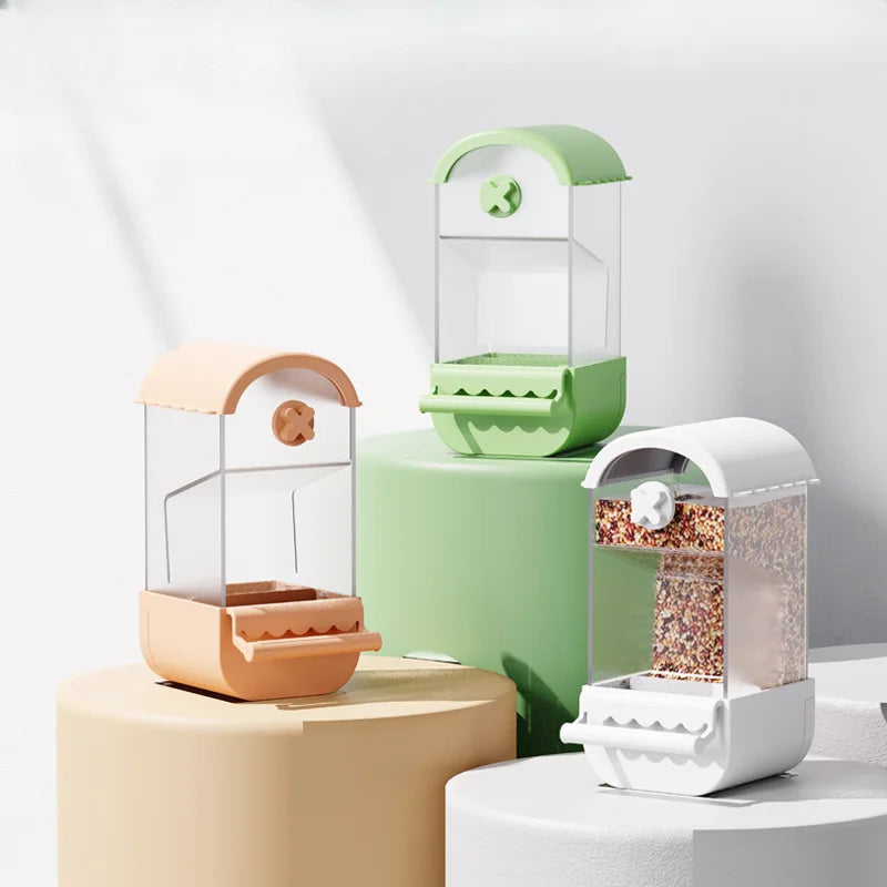 Automatic Bird Feeder Anti Spill And Splash Hanging Feeder by Love My Pet