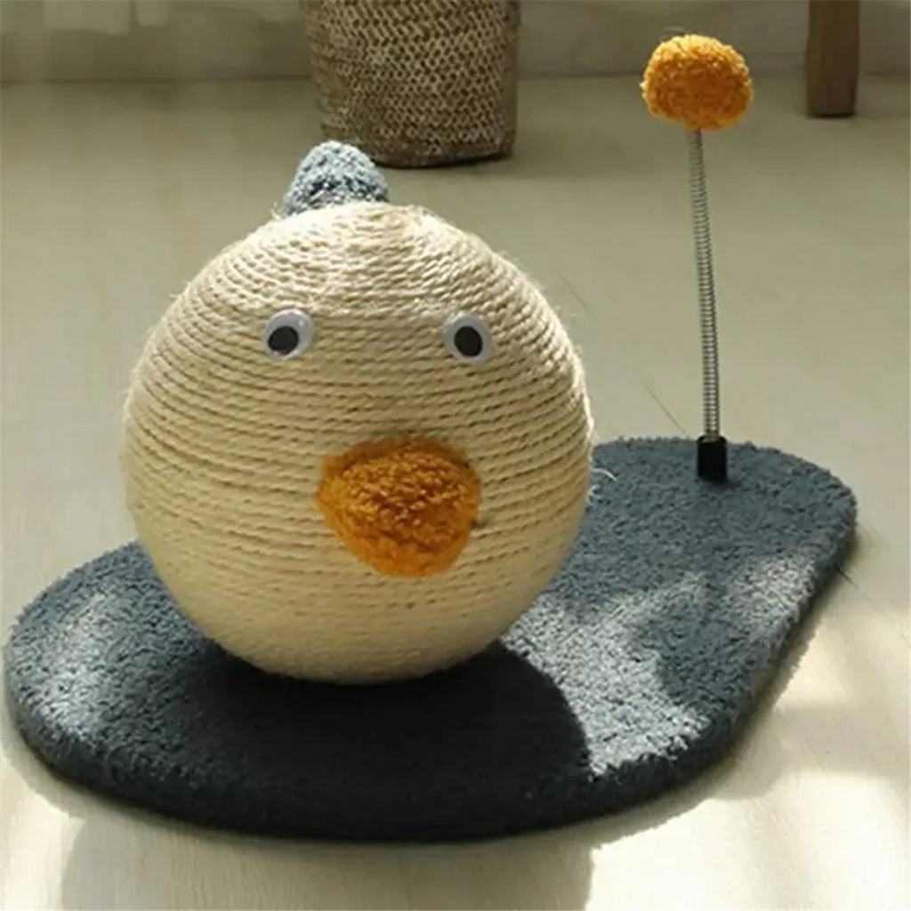 Sisal Cat Scratching Mat Interactive Toy Duck-Shaped by Love My Pet