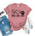 Peace Love Dogs T-Shirt by Furr Baby Gifts