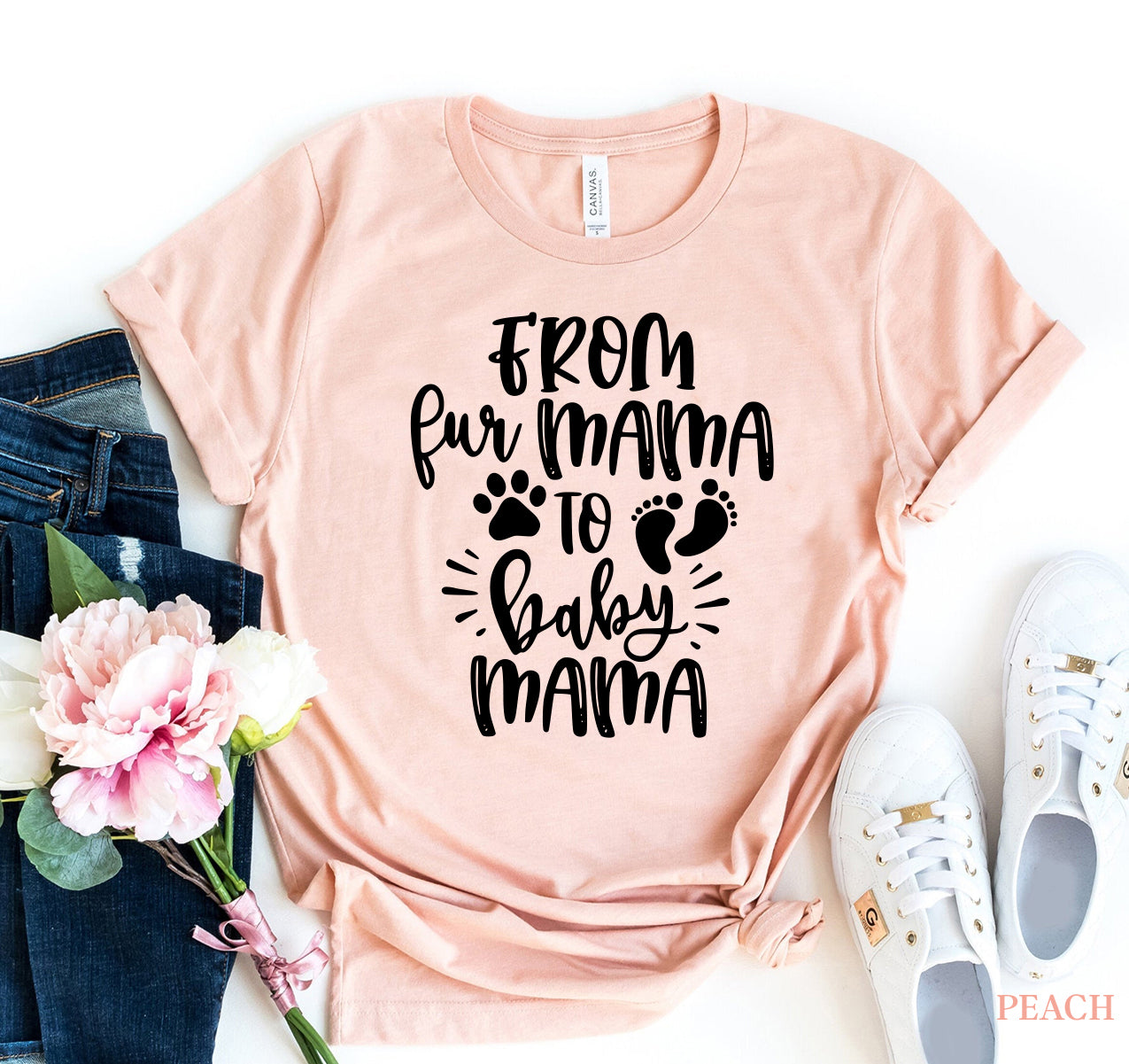 From Fur Mama to Baby Mama T-Shirt by Furr Baby Gifts