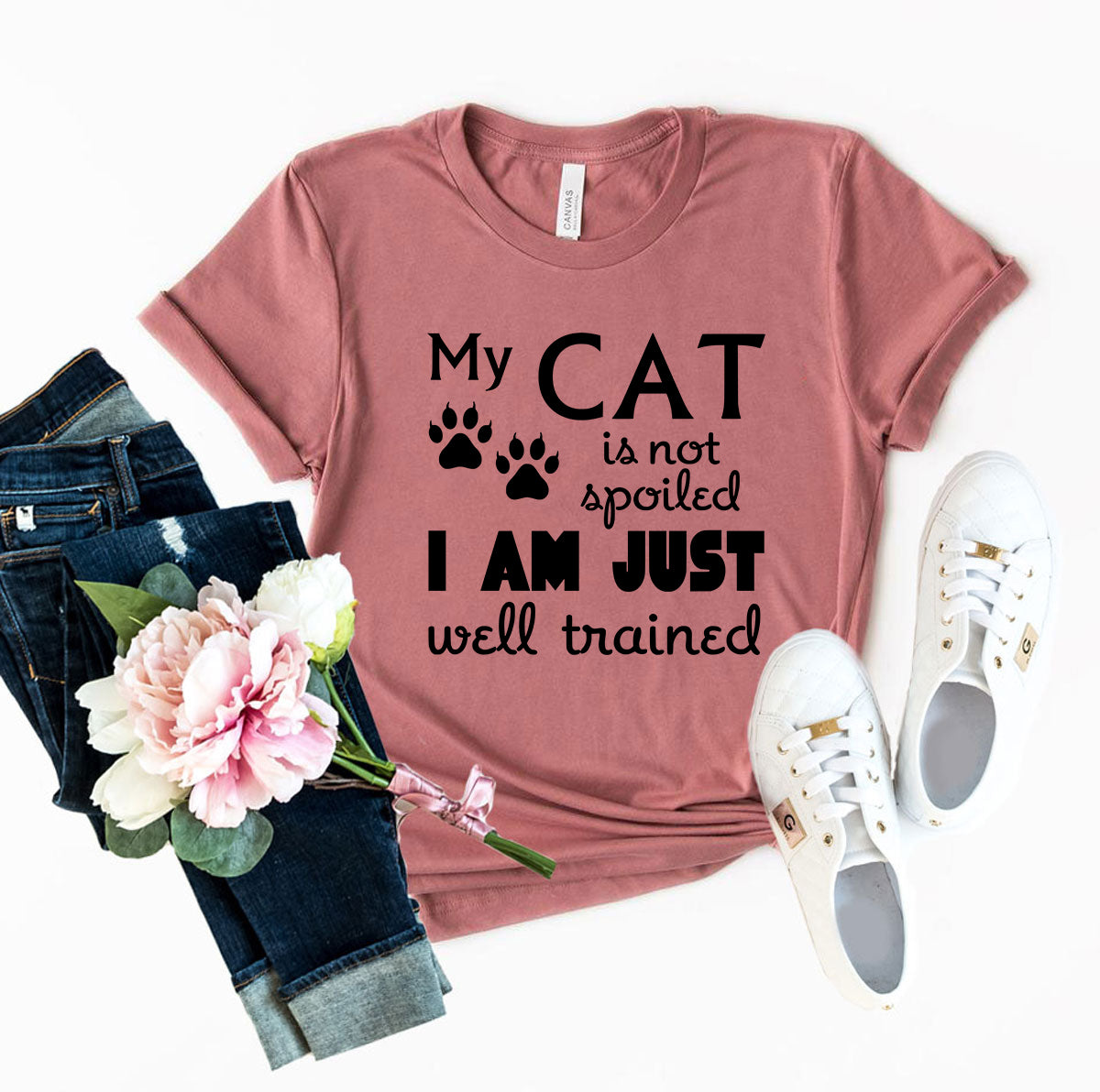 My Cat Is Not Spoiled T-Shirt by Furr Baby Gifts