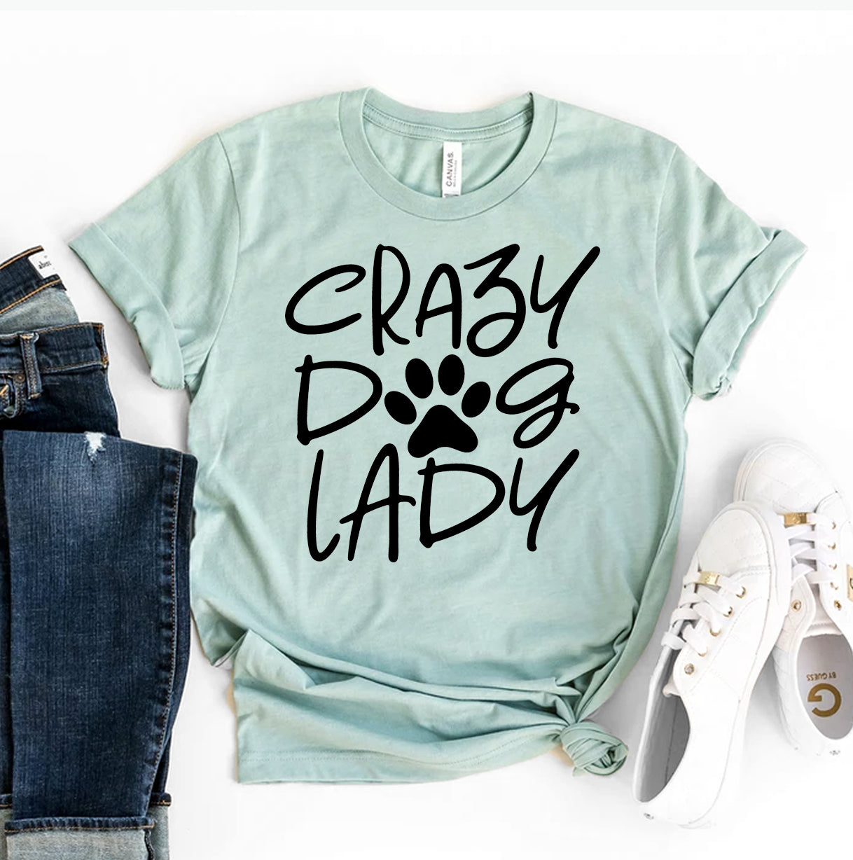 Crazy Dog Lady T-Shirt by Furr Baby Gifts