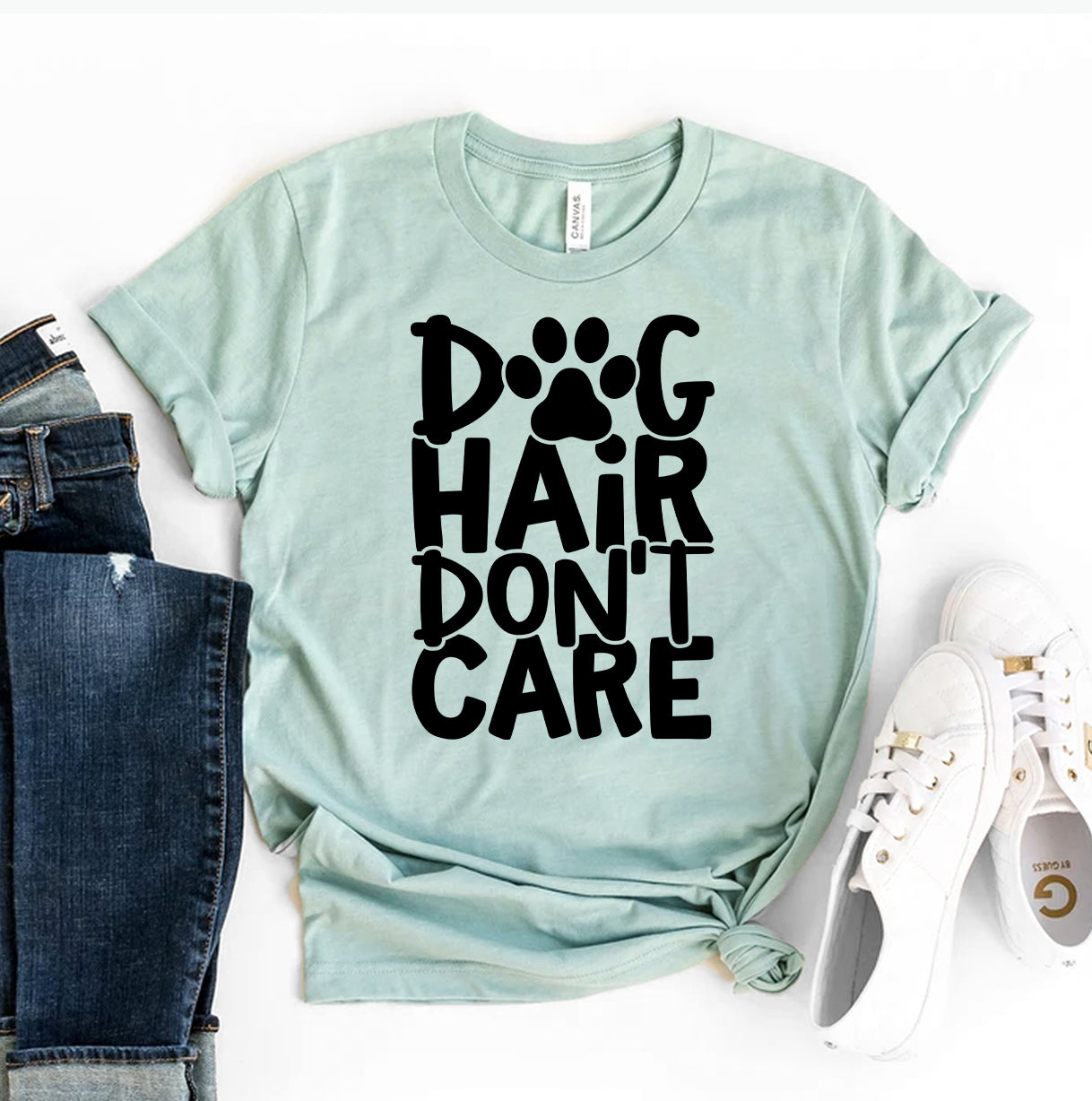 Dog Hair Don't Care T-Shirt by Furr Baby Gifts