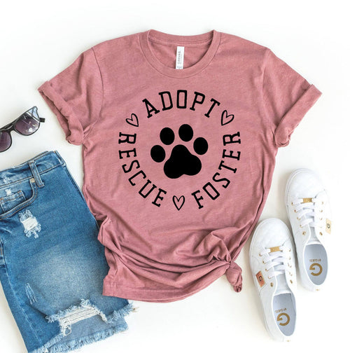 Adopt Rescue Foster T-Shirt by Furr Baby Gifts