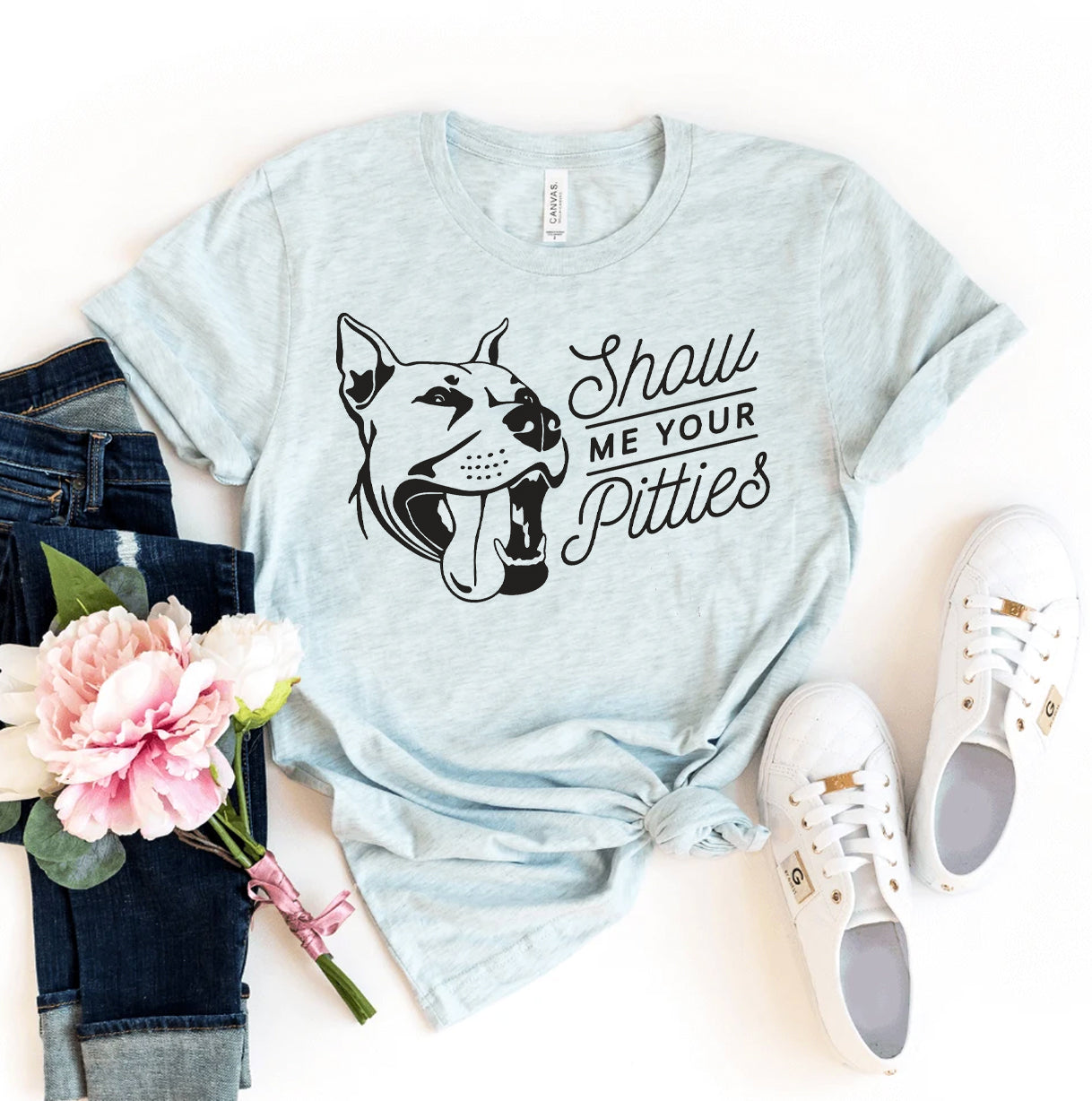 Show Me your Pitties T-shirt by Furr Baby Gifts