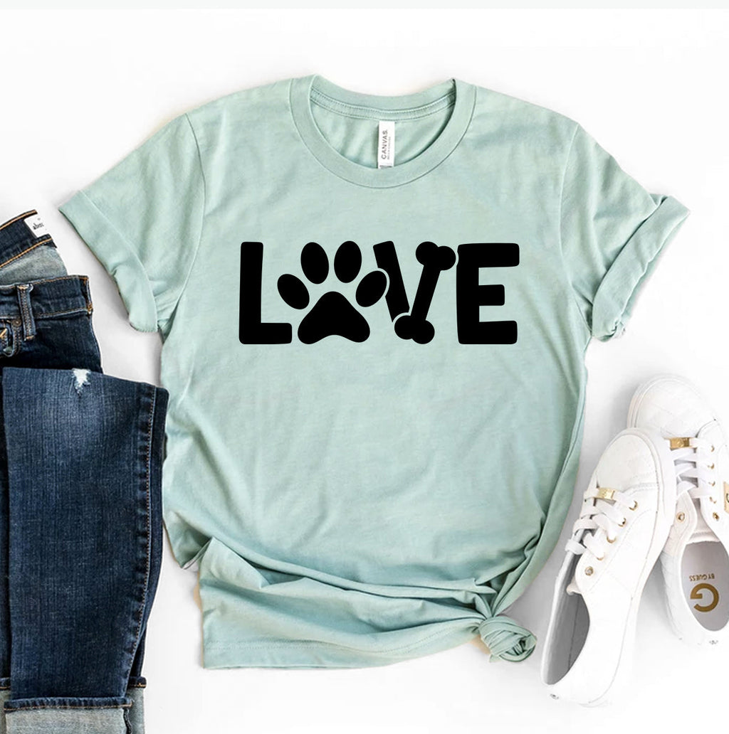 Love Dog T-Shirt by Furr Baby Gifts