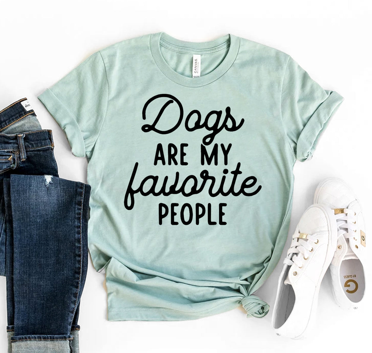 Dogs Are My Favorite People T-Shirt by Furr Baby Gifts