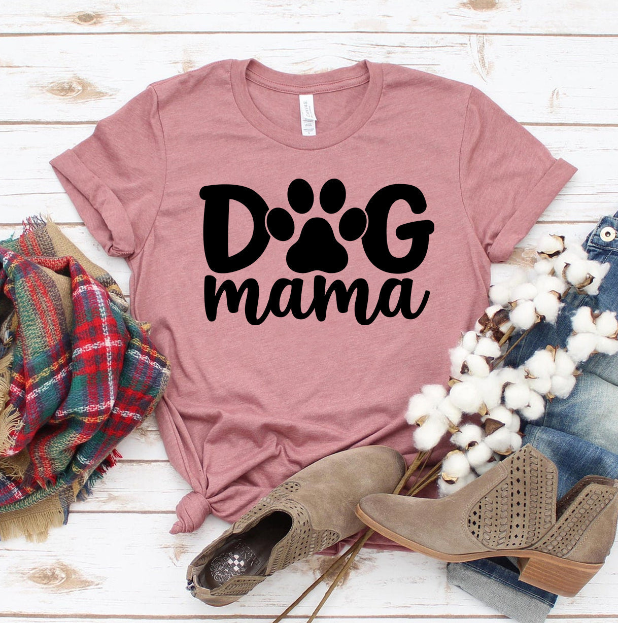 Dog Mama T-Shirt by Furr Baby Gifts