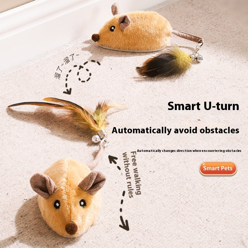 Intelligent Charging Simulation Electric Little Mouse Cat Teaser Toy by Amazing Pet Bargains