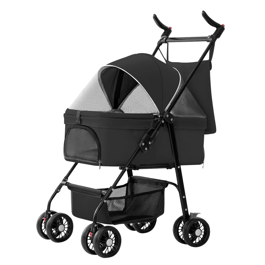 Pet Stroller Foldable Carrier by VetsPetStore