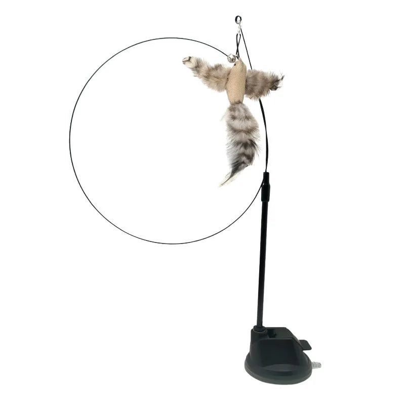 Interactive Cat Toy Feather Bird with Multiple Options by Love My Pet