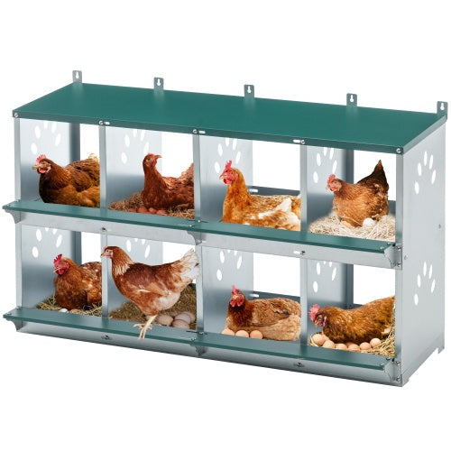8 Compartment Chicken Nesting Boxes by Amazing Pet Bargains