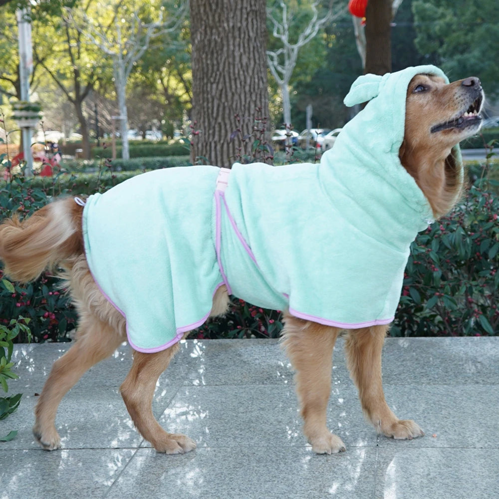 Pet Drying Coat And Bathrobe