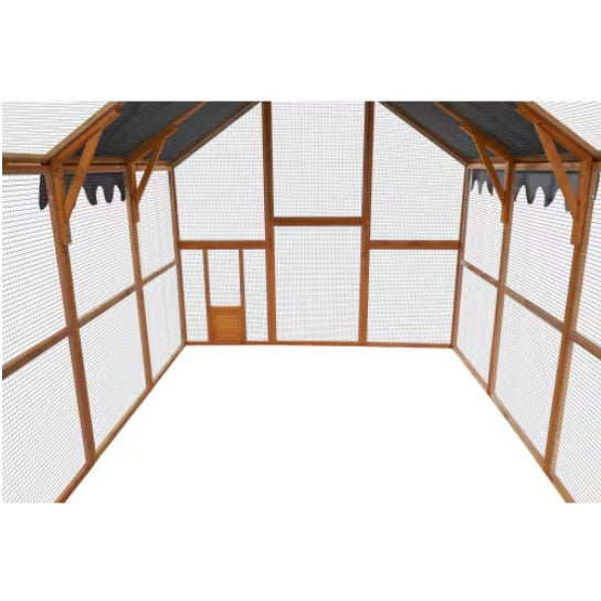 Outdoor Chicken Enclosures With Platforms, Waterproof Cover by Amazing Pet Bargains