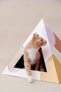 Abstract Cardboard Cat Pyramid by KittyKardboard