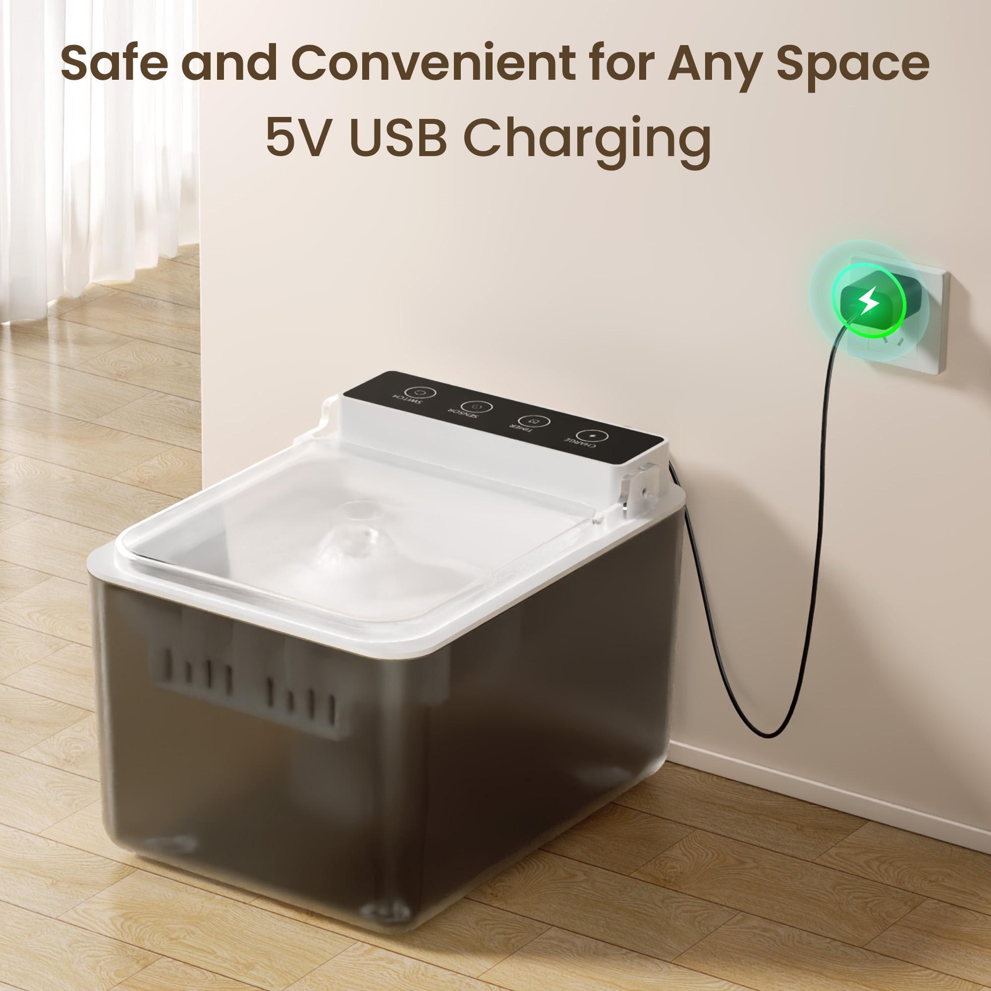 Wired Automatic Pet Fountain, Automatic Water Dispenser Sensing Function by Love My Pet