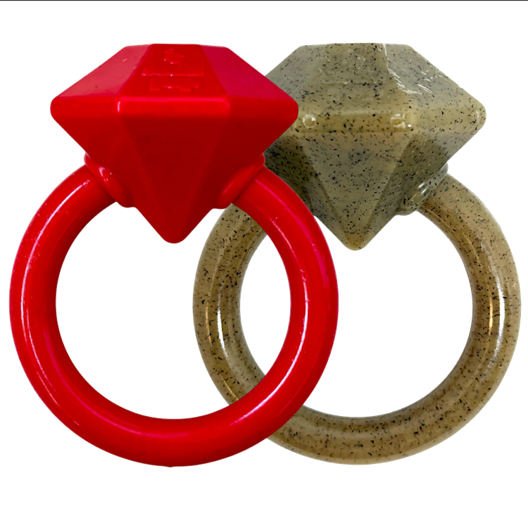 Diamond Ring Nylon Teething Ring for Puppies | Durable & USA Made by SodaPup/True Dogs, LLC