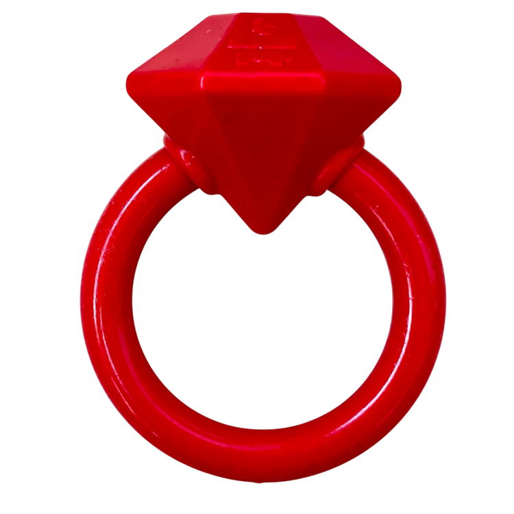 Diamond Ring Nylon Teething Ring for Puppies | Durable & USA Made by SodaPup/True Dogs, LLC
