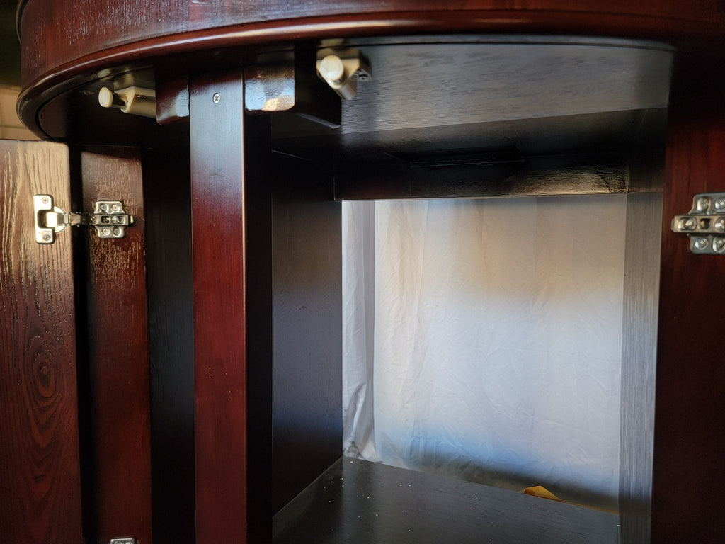 Display Model 160 Gallon Unstained 3/4 Cylinder Round Glass Reef-Ready Aquarium + Sump by AQUA VIM