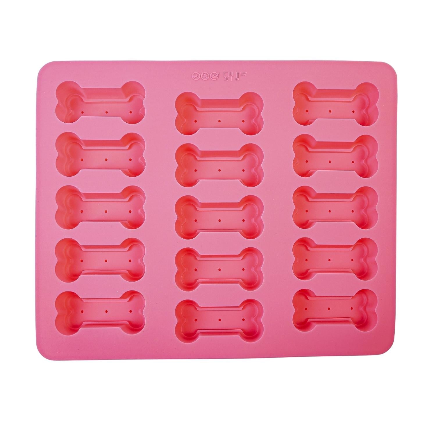 3-in-1 Dog Bone Silicone Treat Baking Tray for Healthy, Homemade Dog Treats and More by American Pet Supplies