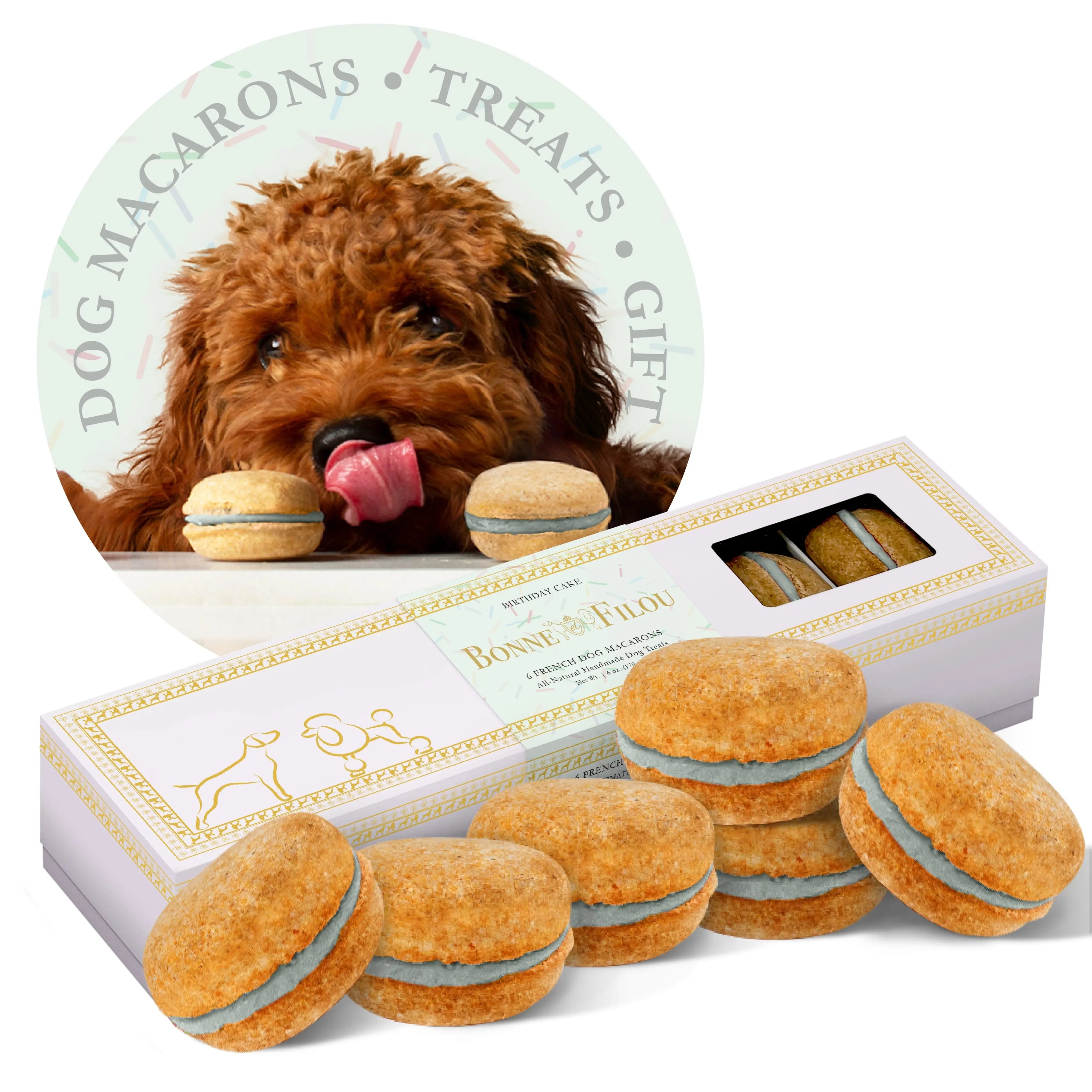 Dog Macarons (Box of 6)