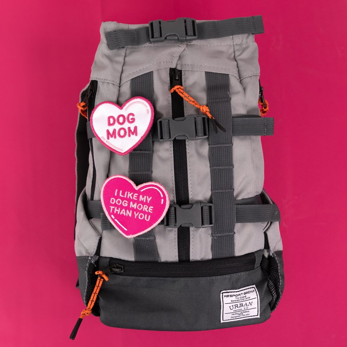 I Like My Dog More Than You Heart Patch by K9 Sport Sack
