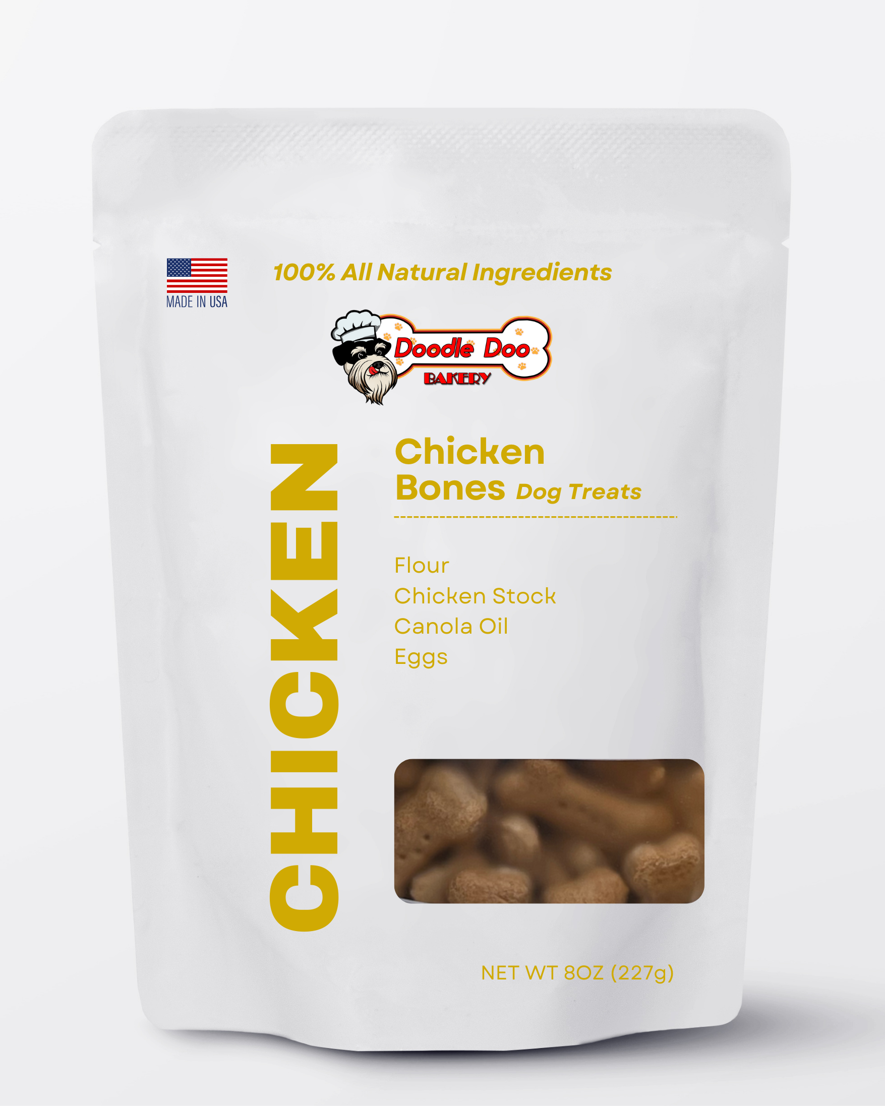 🍗Homemade Dog Treats - Chicken Treat 1/2lb by Doodle Doo Bakery