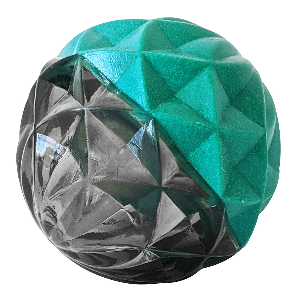 Country Living Geometric Textured Ball Dog Chew Toy, Interactive Rubber Toy for Mental Stimulation – Small by American Pet Supplies