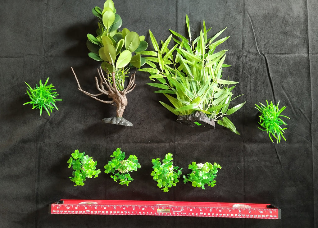 Premium Artificial Aquarium Plant Package for Fish Tank, Tall and Short by Northeast Aquariums LLC