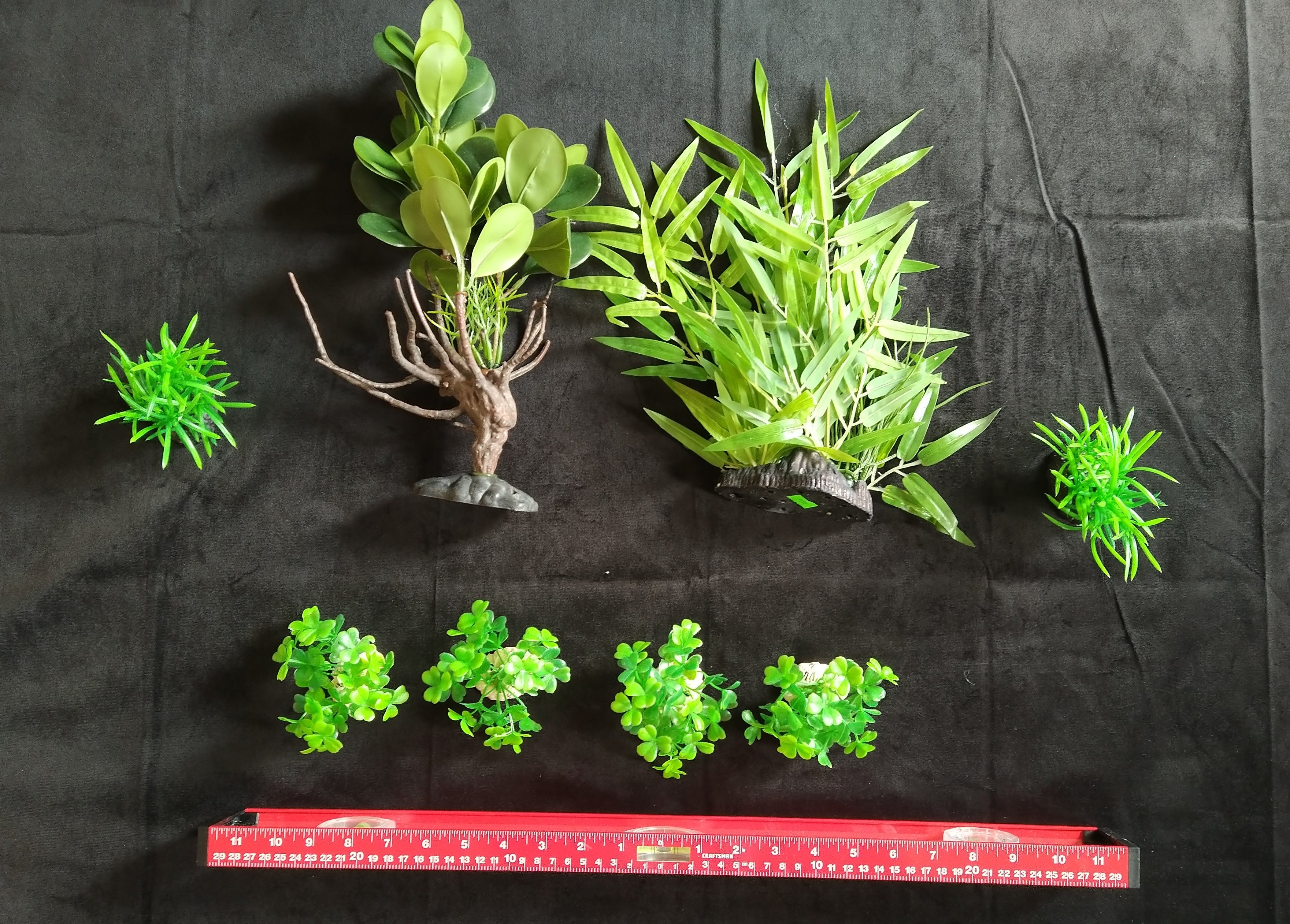 Premium Artificial Aquarium Plant Package for Fish Tank, Tall and Short by Northeast Aquariums LLC