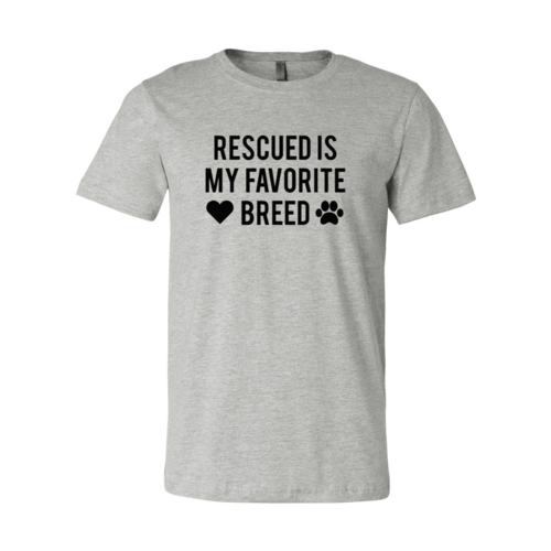 Rescued Is My Favorite Place T-Shirt by Furr Baby Gifts