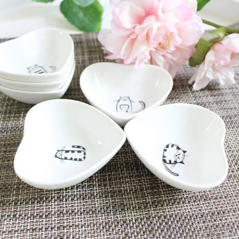 Ceramic Cat Dish And Tableware