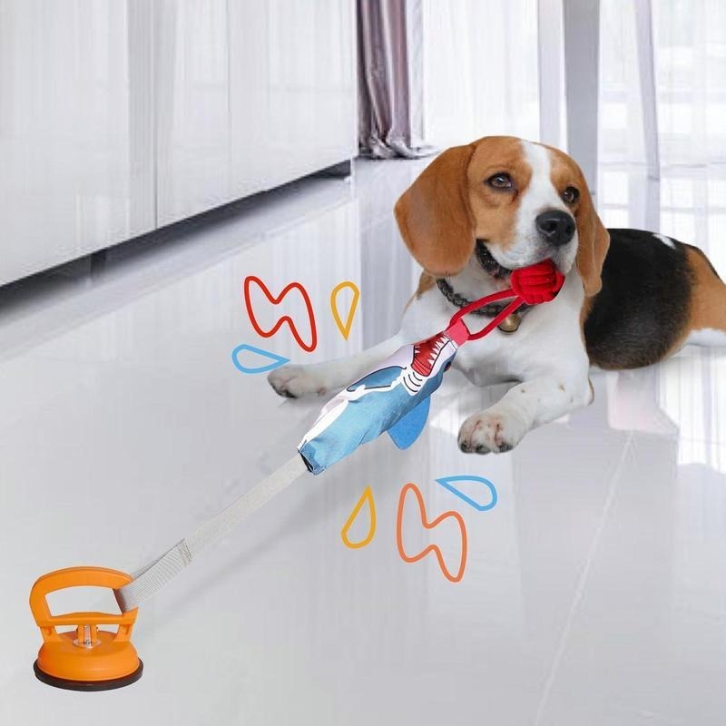 PROKEl Shark Shaped Pet Toy, With Suction Cup, Pet Chew Toy for Dogs & Cats by VetsPetStore