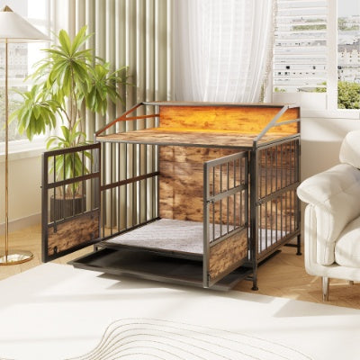 Multi-function Furniture Style Dog Crates With Storage by VetsPetStore