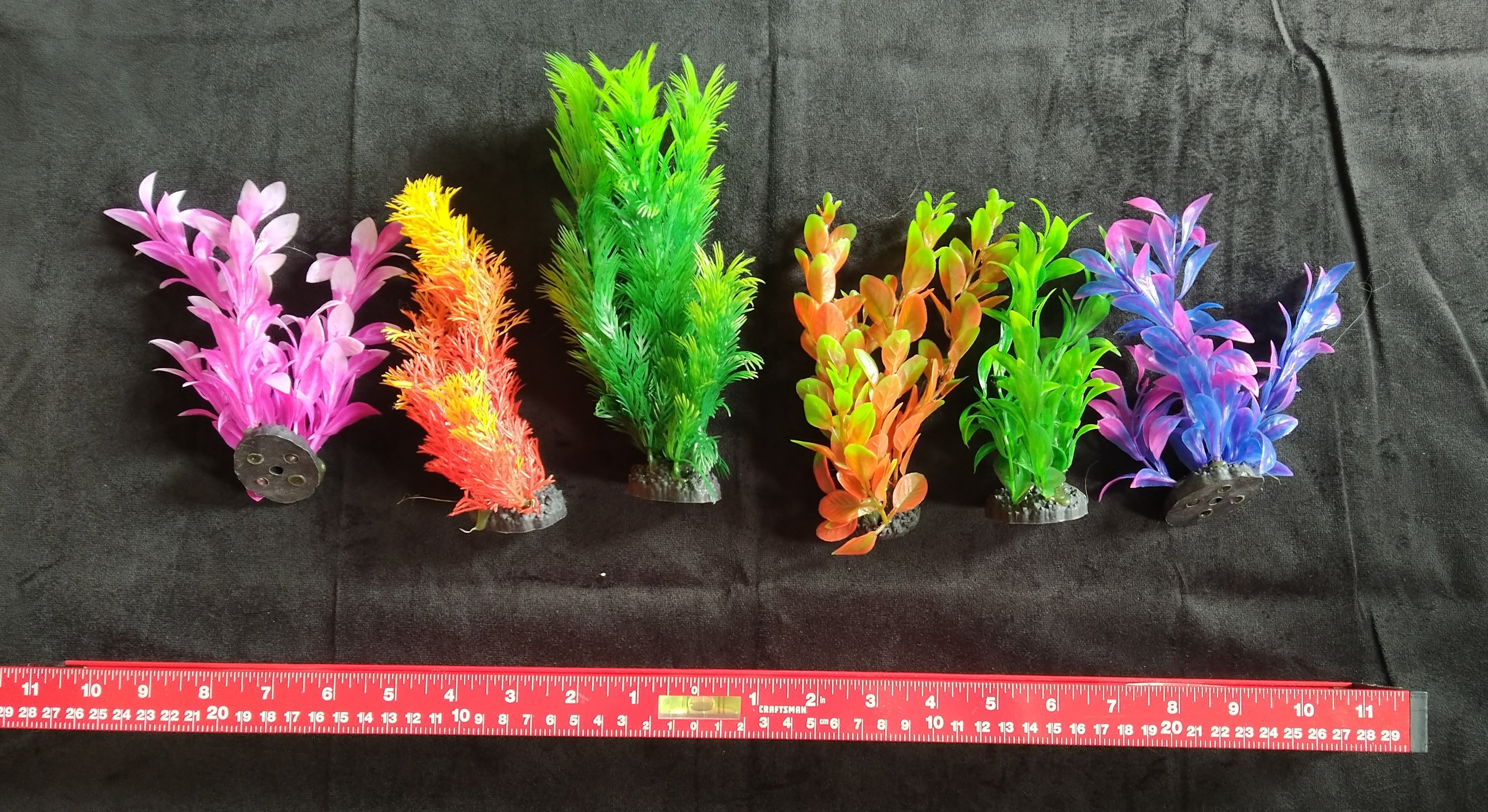 PremiumArtificial AquariumPlantPackage for Fish Tank, Small COLOR 6 pack by Northeast Aquariums LLC