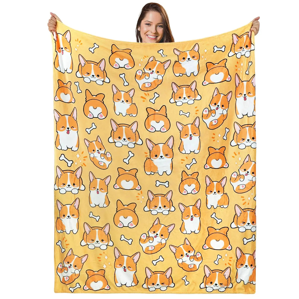 Soft Plush Flannel Blanket for Couch or Bed by Love My Pet