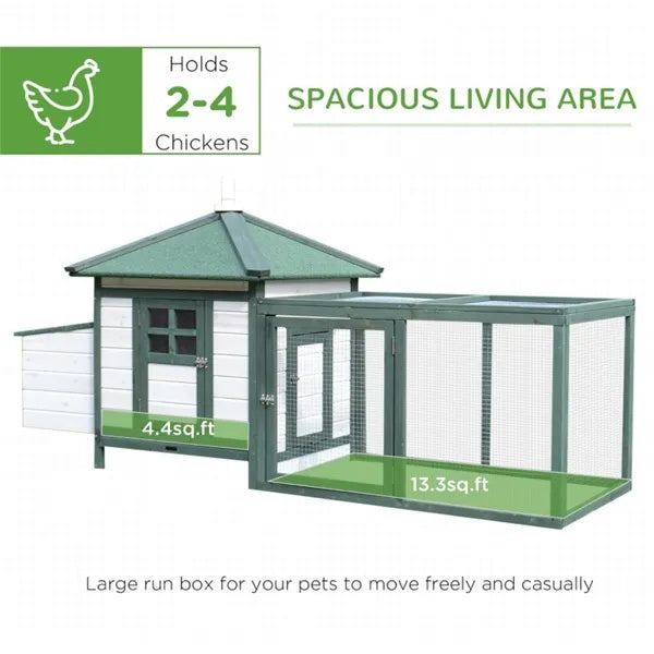Wooden Chicken Enclosure by VetsPetStore