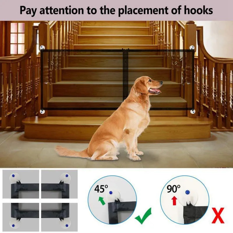 Pet Safety Gate Breathable Mesh Enclosure by Love My Pet
