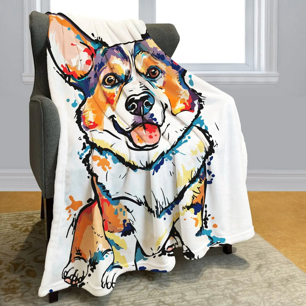 Soft Plush Flannel Blanket for Couch or Bed by Love My Pet