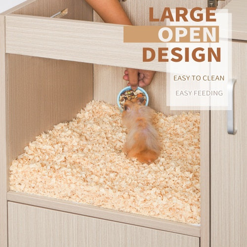 Guinea Pig Cage, 4 Tiers Hamster Cage Wooden With Lockers by Amazing Pet Bargains