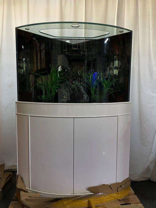 66 gallon GLASS corner bow front aquarium fish tank set NEW! by Northeast Aquariums LLC