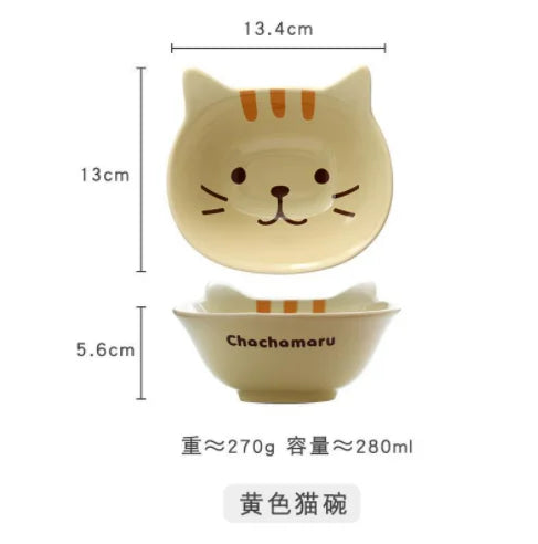 Cute Cat Ceramic Tableware Set